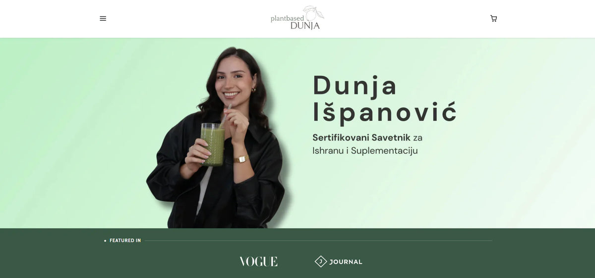 Complete website for wellness influencer